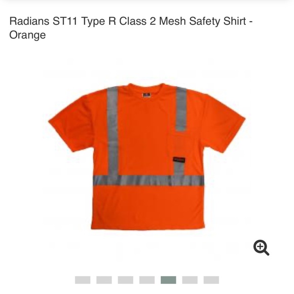 Radians mesh orange reflective safety shirt - Picture 1 of 2